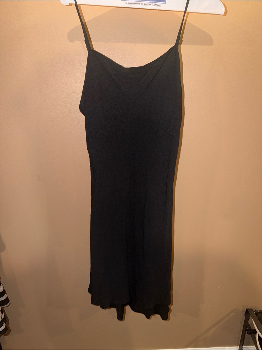 Abercrombie & Fitch Black Midi Slip Dress